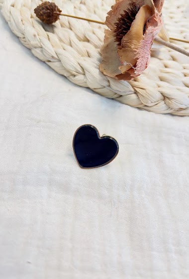 Wholesaler Lolilota - Ring heart resin
