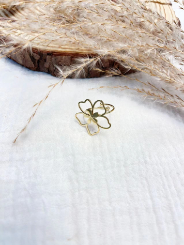 Wholesaler Lolilota - ring flower in stainless steel