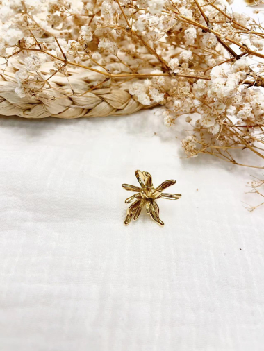 Grossiste Lolilota - bague fleur en acier inoxydable