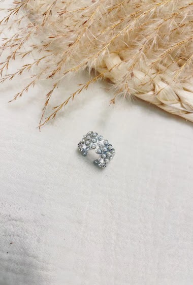 Großhändler Lolilota - Ring multirow pearly pearls