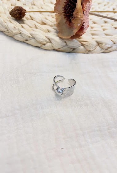 Wholesaler Lolilota - Ring pearly pearl