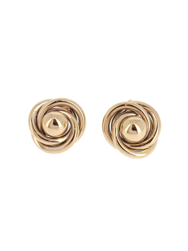 Wholesaler Lolilota - twisted steel button earring