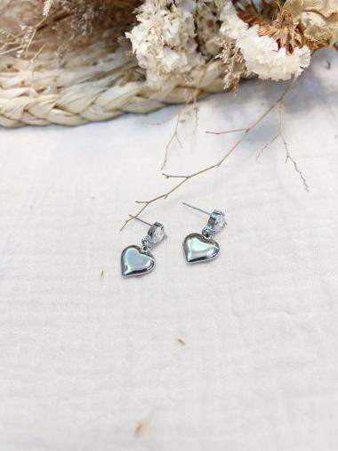Wholesaler Lolilota - rhinestone heart earring