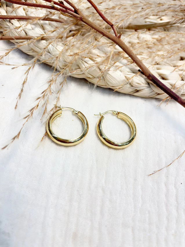 Wholesaler Lolilota - earring hoop 1,8cm in diameter in stainless steel