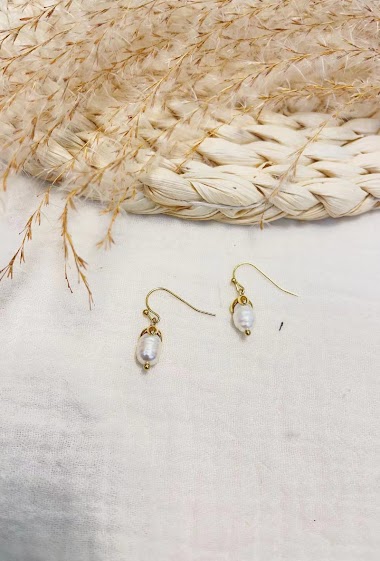 Großhändler Lolilota - Earring kidney wire pearl