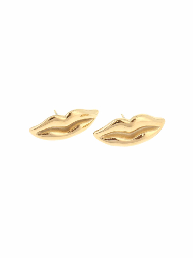 Wholesaler Lolilota - earring lips in stainless steel