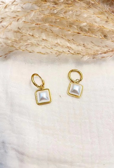 Großhändler Lolilota - Earring mini creole pearly pearl