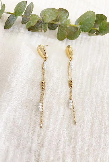 Mayorista Lolilota - Earring pendant bead and pearly pearl