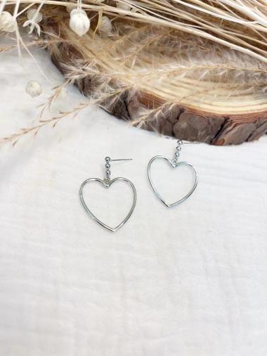 Wholesaler Lolilota - heart pendant earring