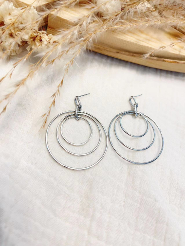 Wholesaler Lolilota - earring pendant multi circles