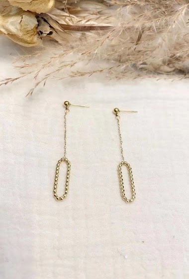 Wholesaler Lolilota - Earring pendant oval