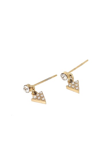 Großhändler Lolilota - Earring triangle and strass