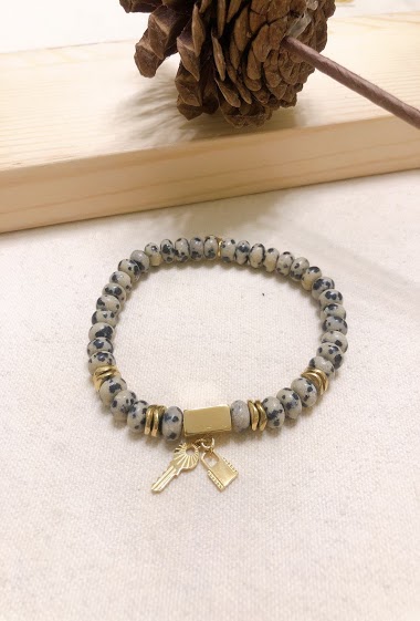 Grossiste Lolilota - bracelet cadenas et clé pierre