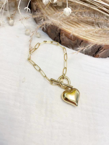Wholesaler Lolilota - toggle clasp heart bracelet