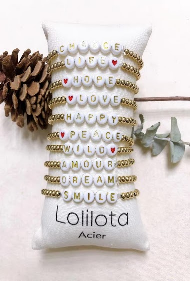 Wholesaler Lolilota - Bracelet combo 10 gold