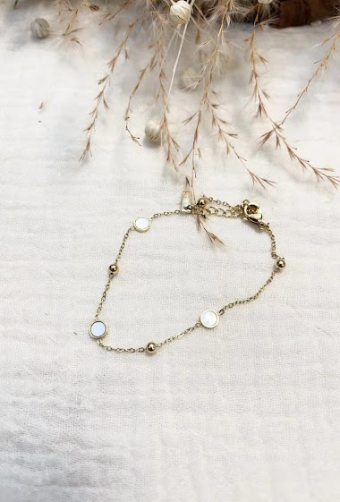Grossiste Lolilota - Bracelet rond nacre