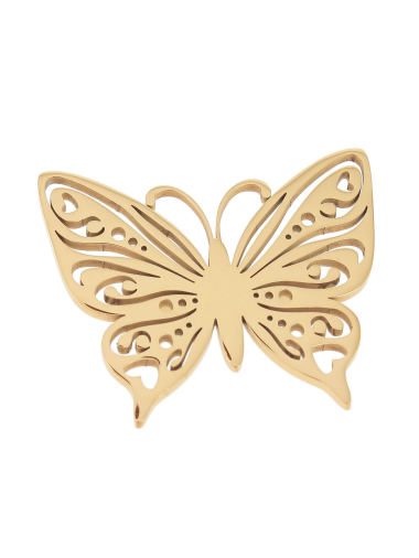 Wholesaler Lolilota - steel butterfly brooch