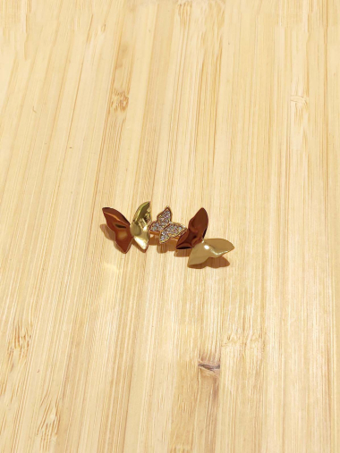 Grossiste Lolilota - broche papillons strass