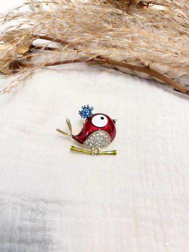 Mayorista Lolilota - broche de pájaro pequeño en rama de latón