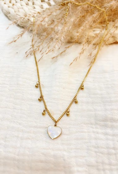 Wholesaler Lolilota - Necklace trinkets and heart strass