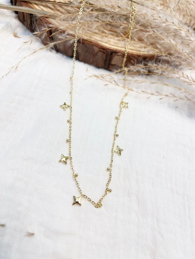 Wholesaler Lolilota - Steel star charm necklace