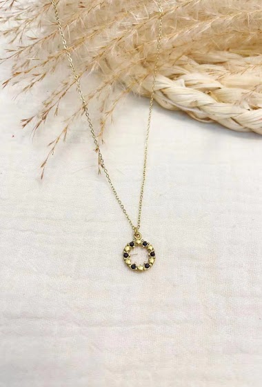 Großhändler Lolilota - Necklace circle star strass