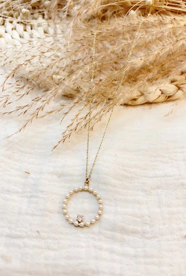 Großhändler Lolilota - Necklace circle pearl