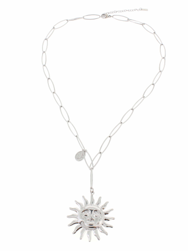 Wholesaler Lolilota - necklace chain sun in stainless steel