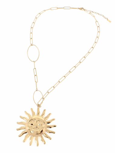 Grossiste Lolilota - collier chaine soleil en acier inoxydable