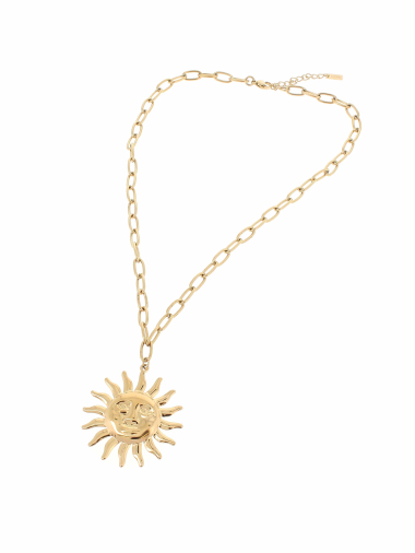 Grossiste Lolilota - collier chaine soleil en acier inoxydable