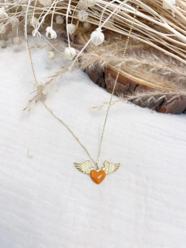 Wholesaler Lolilota - email wing heart necklace