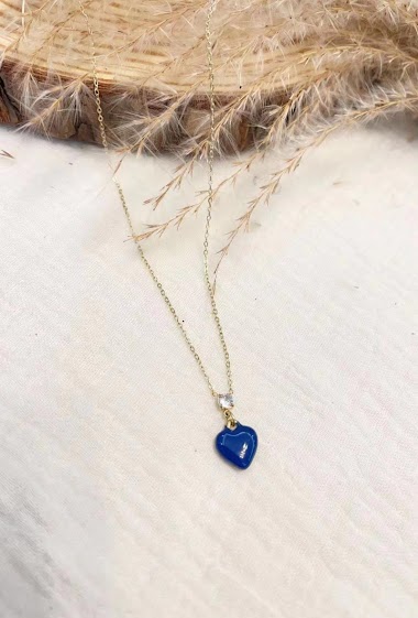 Großhändler Lolilota - Necklace heart strass
