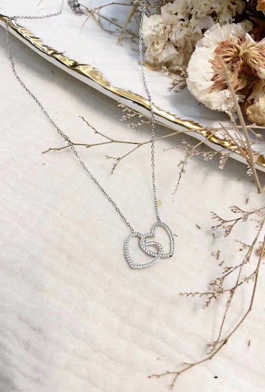 Wholesaler Lolilota - Necklace heart intertwined