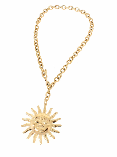 Wholesaler Lolilota - necklace chain sun in stainless steel