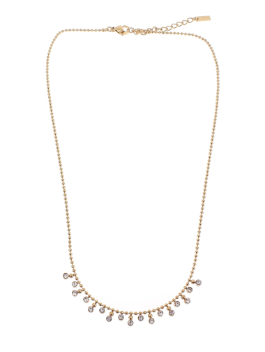 Wholesaler Lolilota - Multi-charm necklace with steel rhinestones