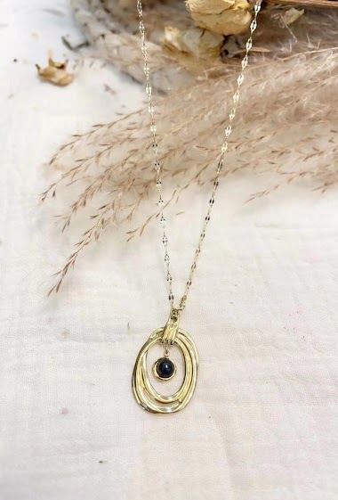 Mayorista Lolilota - Necklace oval stone