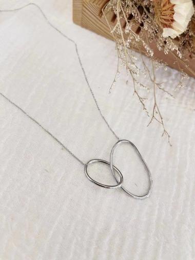 Wholesaler Lolilota - intertwined oval necklace