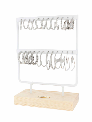Wholesaler Lolilota - set of 12 earrings hoops in stainless steel