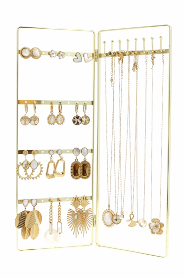 Großhändler Lolilota - Set mit 12 Ohrringen und 6 Halsketten aus Edelstahl