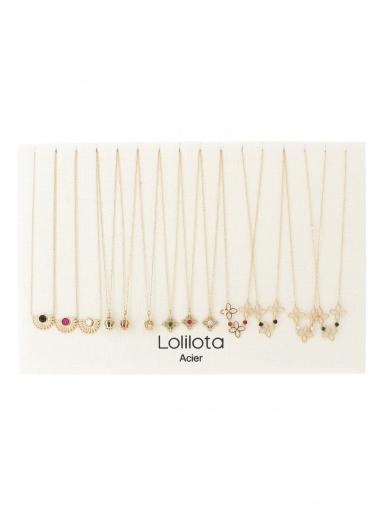 Wholesaler Lolilota - set of 13 rhinestone necklaces