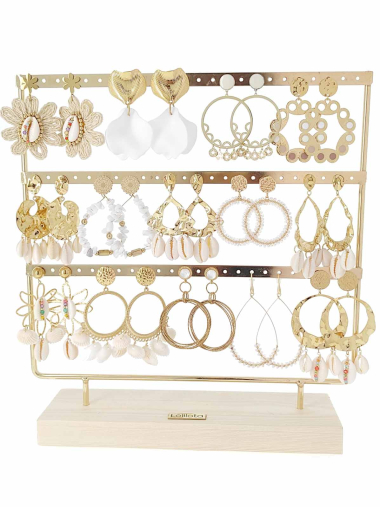 Wholesaler Lolilota - set of 14 earrings in stainless steel