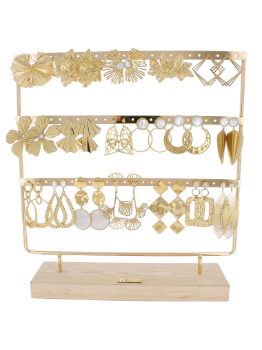 Wholesaler Lolilota - set of 18 steel pendant earrings