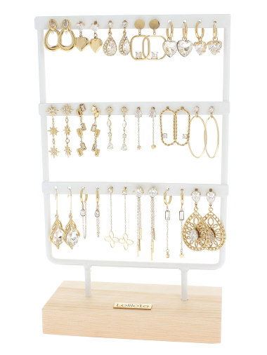 Wholesaler Lolilota - set of 18 pendant with strass earrings