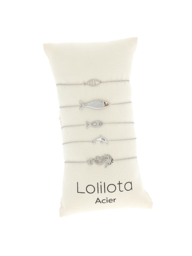 Wholesaler Lolilota - set of 5 bracelets sea theme in stainless steel