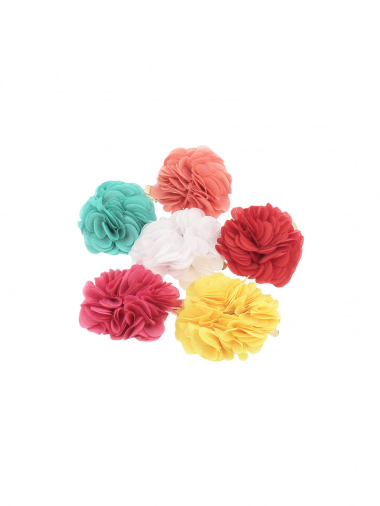 Grossiste Lolilota - pack de 6 barrettes fleur