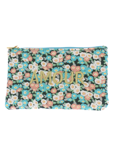 Wholesaler Lolilota - cotton flower pouch "Amour"