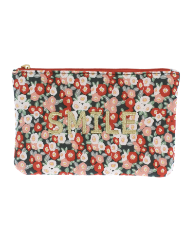 Wholesaler Lolilota - cotton flower pouch "Smile"