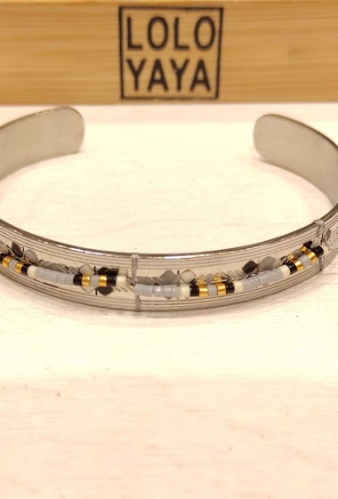 Wholesaler Lolo & Yaya - Bangle Bracelet in Stainless Steel