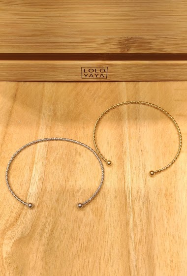 Wholesaler Lolo & Yaya - Rigid band bracelet in Stainless Steel