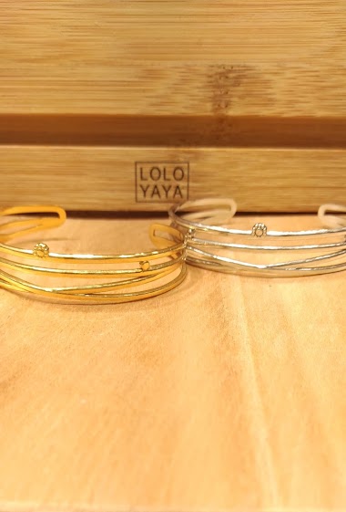 Grossiste Lolo & Yaya - 37953 Bracelet jonc rigide en Acier inoxydable